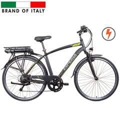 Elektriratas Esperia 28" Lione E250 E-Bike Alu 36V 13AH Matt Black/Green hind ja info | Elektrirattad | kaup24.ee