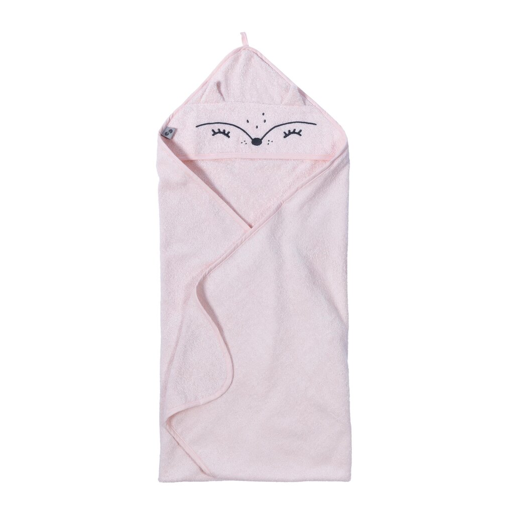 Beebi rätik Nordbaby Wox Light Pink/Fox, 100 x 100 cm, roosa hind ja info | Vannitooted | kaup24.ee