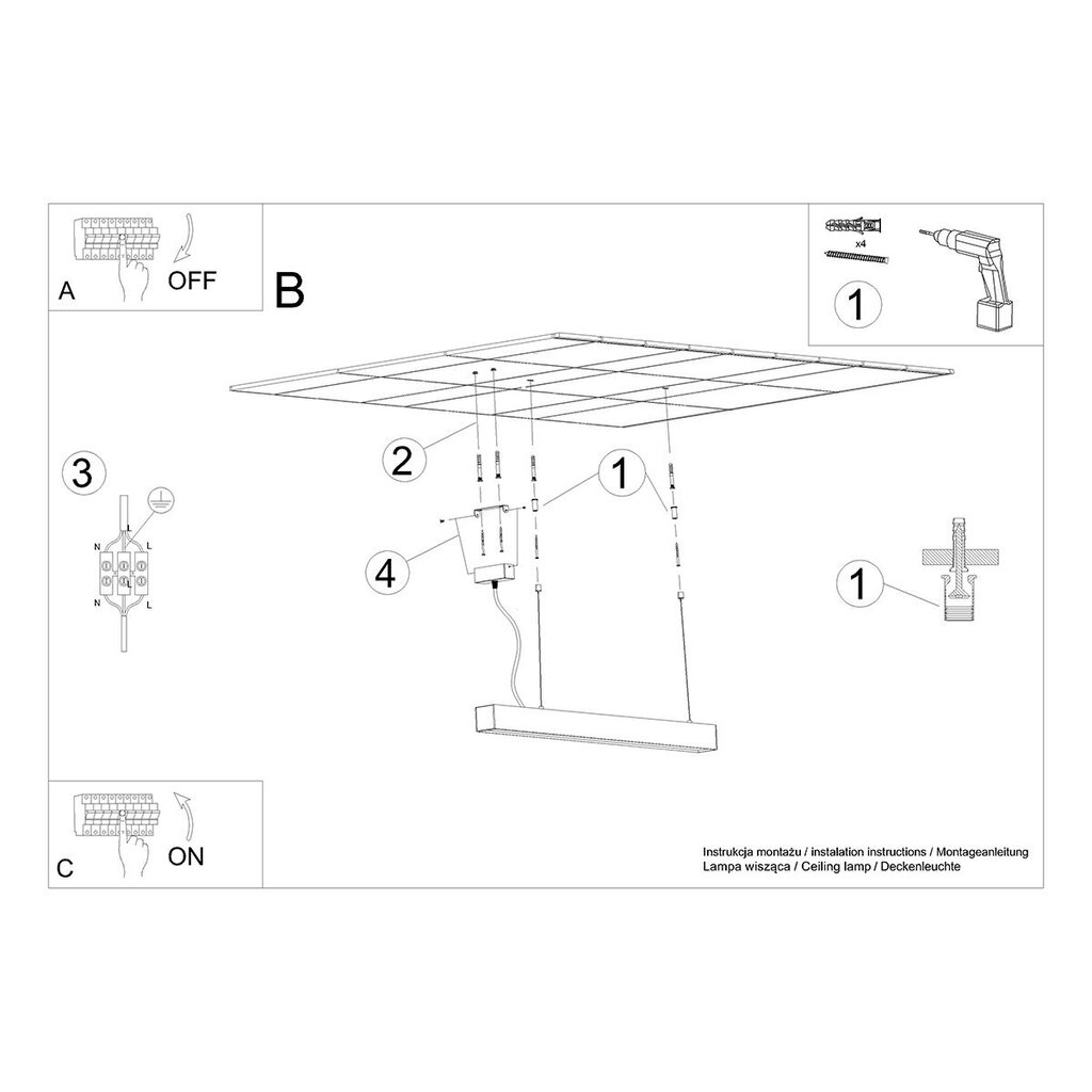 Sollux rippvalgusti Pinne 200 hind ja info | Rippvalgustid | kaup24.ee