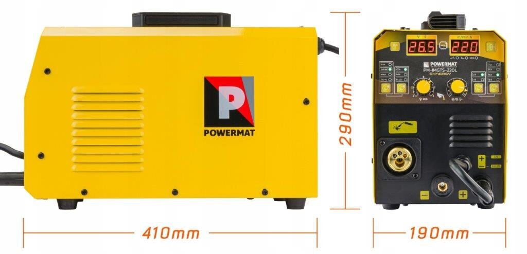 Keevitusinverter migomat Powermat 220A MIG/MAG/MMA/TIG Synergy Flux hind ja info | Keevitusseadmed | kaup24.ee