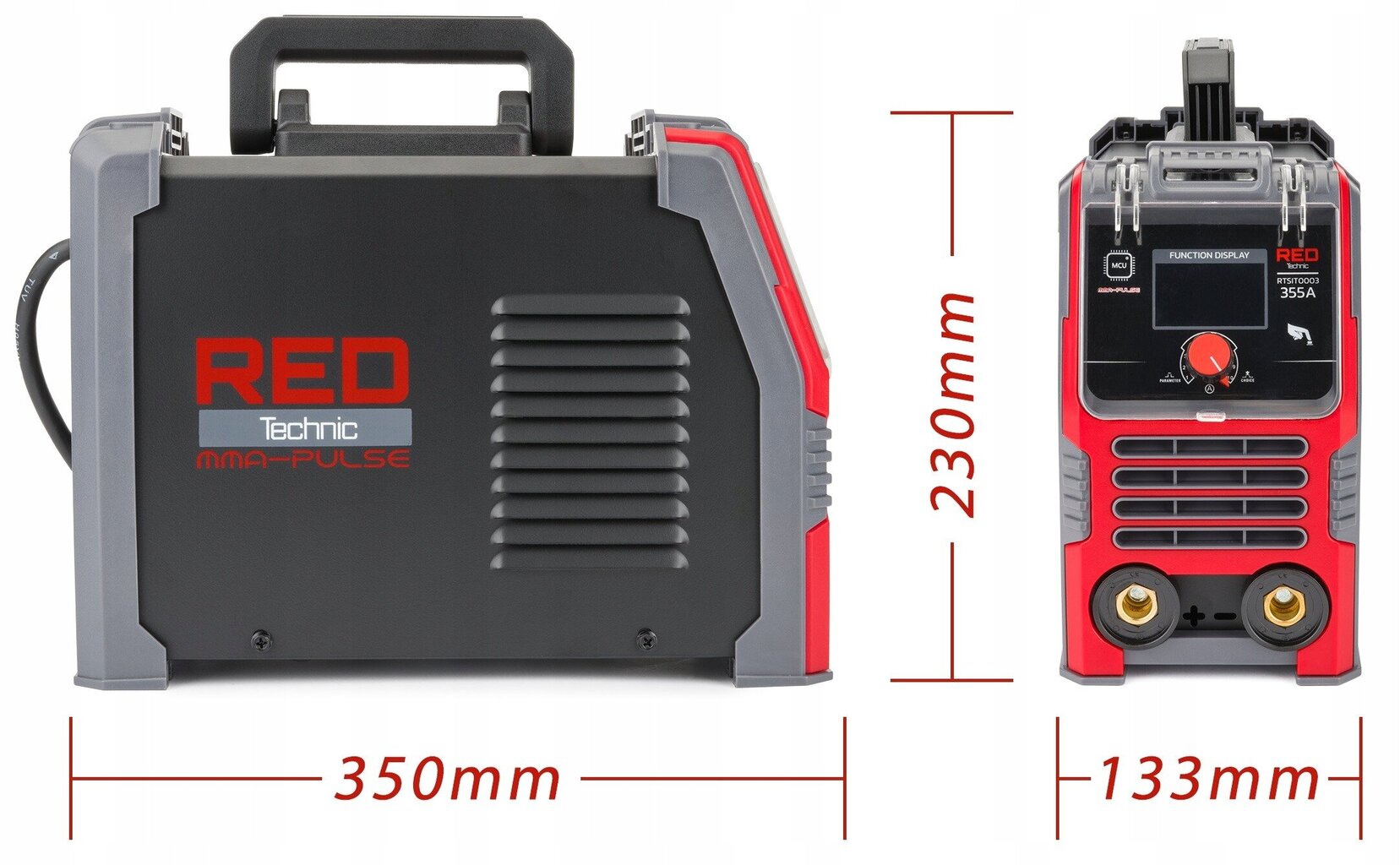 Inverter keevitusmasin LCD MMA Pulse Tig Lift 355A Red Technic hind ja info | Keevitusseadmed | kaup24.ee