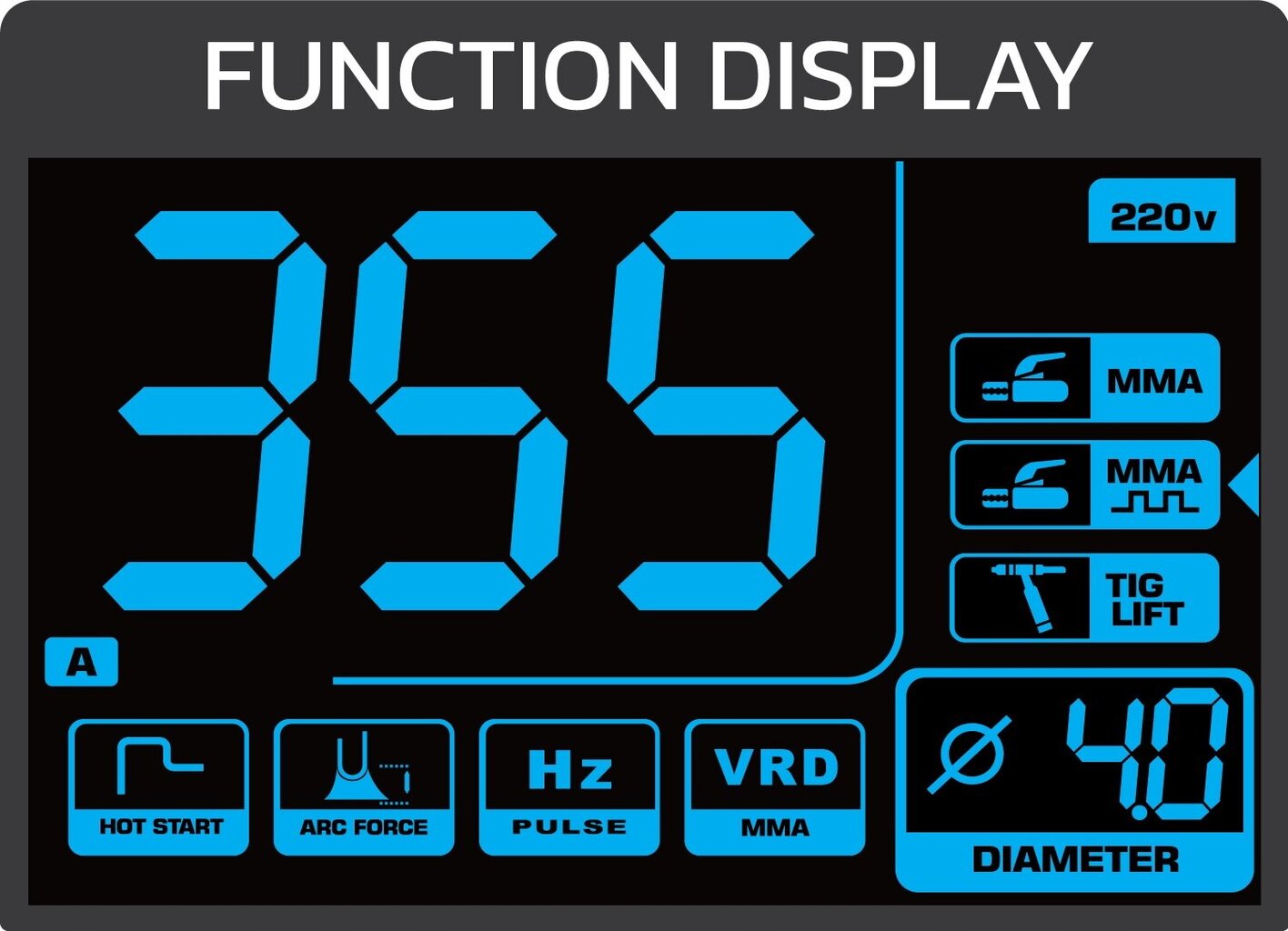 Inverter keevitusmasin LCD MMA Pulse Tig Lift 355A Red Technic цена и информация | Keevitusseadmed | kaup24.ee
