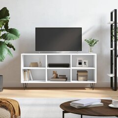 vidaXL telerikapp, valge, 103,5 x 30 x 50 cm, tehispuit hind ja info | TV alused | kaup24.ee
