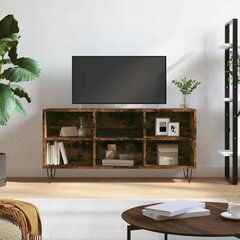 vidaXL telerikapp, suitsutatud tamm, 103,5 x 30 x 50 cm, tehispuit hind ja info | TV alused | kaup24.ee