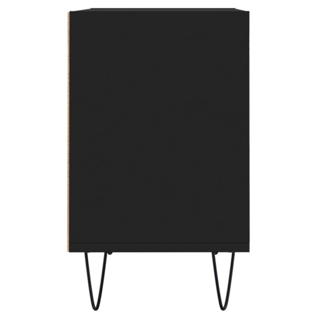 vidaXL telerikapp, must, 69,5 x 30 x 50 cm, tehispuit hind ja info | TV alused | kaup24.ee