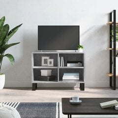 vidaXL telerikapp, betoonhall, 69,5 x 30 x 50 cm, tehispuit hind ja info | TV alused | kaup24.ee