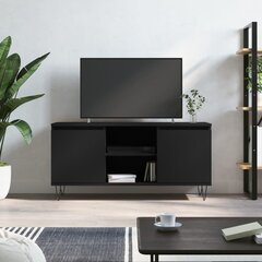 vidaXL telerikapp, must, 104 x 35 x 50 cm, tehispuit hind ja info | TV alused | kaup24.ee