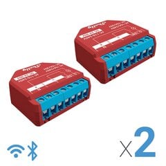 Wi-Fi / Bluetooth nutikodu relee Shelly Plus 1PM, Pack x 2 (topeltpakk) цена и информация | Системы безопасности, контроллеры | kaup24.ee