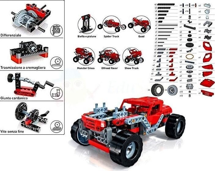 Konstruktor Clementoni Laboratorium Monster Truck hind ja info | Klotsid ja konstruktorid | kaup24.ee