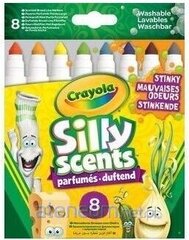 Vildikad Crayola Silly Scents, 8 värvi hind ja info | Kunstitarbed, voolimise tarvikud | kaup24.ee