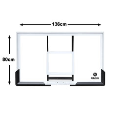 Баскетбольная доска 136х80см, поликарбонат цена и информация | Баскетбольные щиты | kaup24.ee