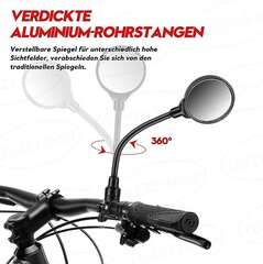 Велосипедные зеркала Teezershop, 2 шт. цена и информация | Другие аксессуары для велосипеда | kaup24.ee