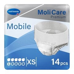 MoliCare Premium Mobile 6XS bikses 14gab. цена и информация | Подгузники, прокладки, одноразовые пеленки для взрослых | kaup24.ee