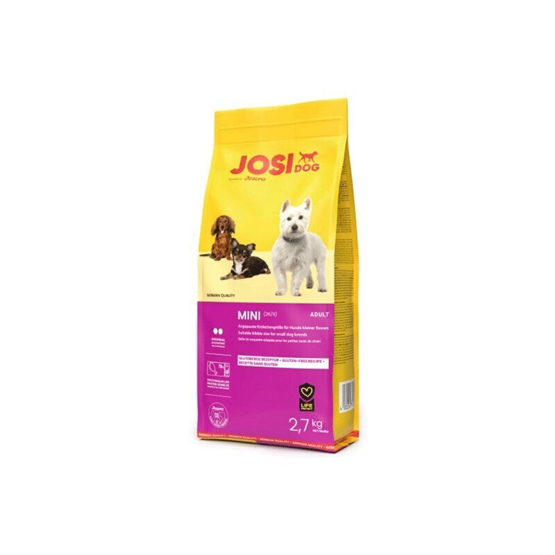 Josera JosiDog Mini väikest tõugu koertele koos kana ja pardiga, 2,7 kg цена и информация | Kuivtoit koertele | kaup24.ee