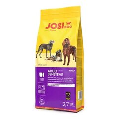 Josera JosiDog Adult Sensitive täiskasvanud koertele koos kodulindudega, 2,7 kg цена и информация | Сухой корм для собак | kaup24.ee