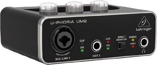 Звуковая карта Behringer U-Phoria UM2 цена и информация | Принадлежности для музыкальных инструментов | kaup24.ee