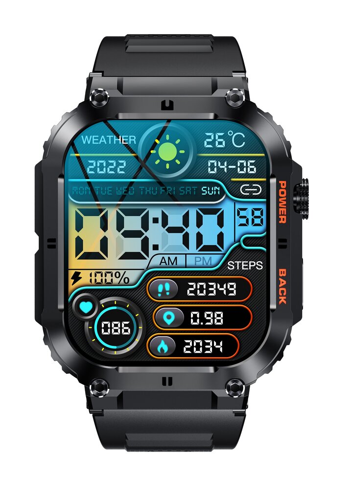 Denver SWC-191 Black цена и информация | Nutikellad (smartwatch) | kaup24.ee