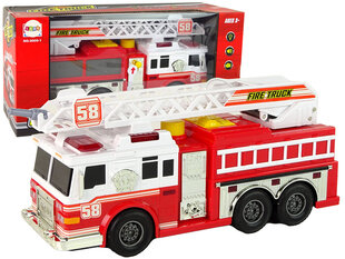 Heliefektidega tuletõrjeauto, punane цена и информация | Игрушки для мальчиков | kaup24.ee