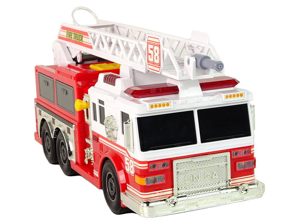 Heliefektidega tuletõrjeauto, punane hind ja info | Poiste mänguasjad | kaup24.ee