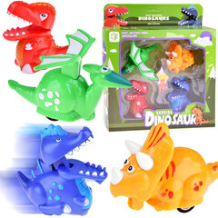 Värviline dinosauruste komplekt, 4 tk. цена и информация | Игрушки для мальчиков | kaup24.ee