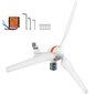 Horisontaalteljeline tuulegeneraator Vevor 400 W, 12 V, laadimiskontrolleriga hind ja info | Generaatorid | kaup24.ee