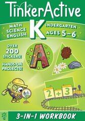 TinkerActive Workbooks: Kindergarten bind-up: Math, Science, English Language Arts цена и информация | Книги для подростков и молодежи | kaup24.ee
