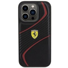 Ferrari FEHCP15LPTWK iPhone 15 Pro 6.1" czarny|black hardcase Twist Metal Logo цена и информация | Чехлы для телефонов | kaup24.ee