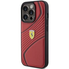 Ferrari FEHCP15LPTWR iPhone 15 Pro 6.1" czerwony|red hardcase Twist Metal Logo цена и информация | Чехлы для телефонов | kaup24.ee