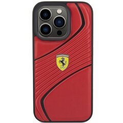 Ferrari FEHCP15LPTWR iPhone 15 Pro 6.1" czerwony|red hardcase Twist Metal Logo цена и информация | Чехлы для телефонов | kaup24.ee