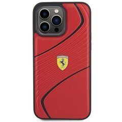 Ferrari FEHCP15XPTWR iPhone 15 Pro Max 6.7" czerwony|red hardcase Twist Metal Logo цена и информация | Чехлы для телефонов | kaup24.ee