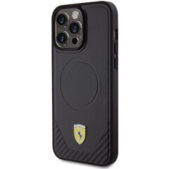 Ferrari FEHMP15XPTEK iPhone 15 Pro Max 6.7" czarny|black hardcase Carbon Metal Logo MagSafe цена и информация | Чехлы для телефонов | kaup24.ee