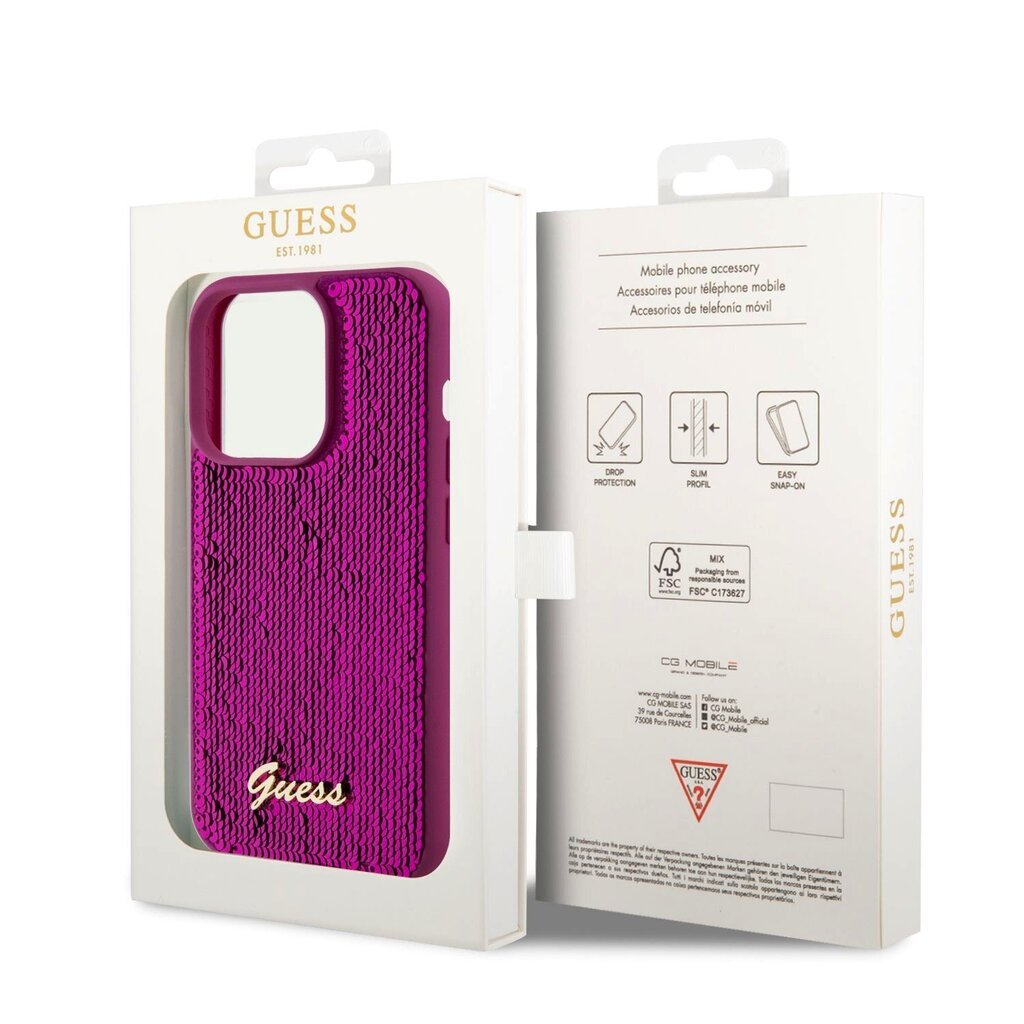 Guess Sequin Script Logo hind ja info | Telefoni kaaned, ümbrised | kaup24.ee