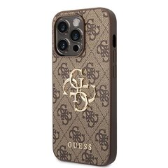 Guess GUHCP15X4GMGBR iPhone 15 Pro Max 6.7" brązowy|brown hardcase 4G Big Metal Logo цена и информация | Чехлы для телефонов | kaup24.ee