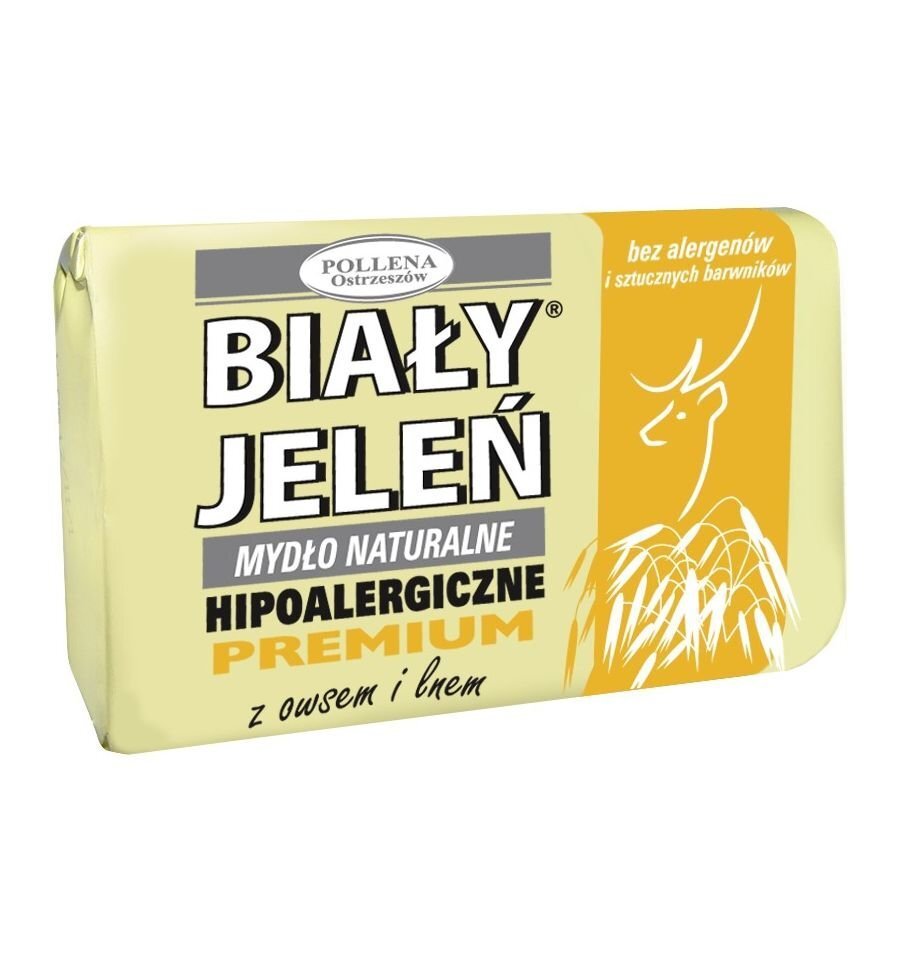 Looduslik seep Bialy Jelen Premium Owies & Len 100 g hind ja info | Seebid | kaup24.ee