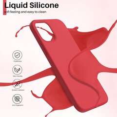 Чехол Liquid Silicone 1.5mm Xiaomi Redmi 9A/9AT красный цена и информация | Чехлы для телефонов | kaup24.ee