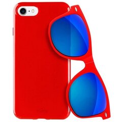 Puro Sunny Kit etui iPhone 7|8 + okulary SE 2020 | SE 2022 czerwony|red IPC747SUNNYKIT1RED цена и информация | Чехлы для телефонов | kaup24.ee