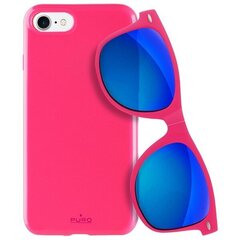 Puro Sunny Kit etui iPhone 7|8 + okulary SE 2020 | SE 2022 różowy|pink IPC747SUNNYKIT1PNK цена и информация | Чехлы для телефонов | kaup24.ee