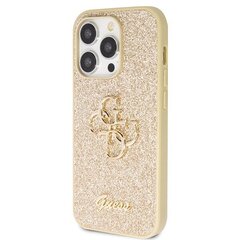 Guess GUHCP14LHG4SGD iPhone 14 Pro 6.1" złoty|gold hardcase Glitter Script Big 4G цена и информация | Чехлы для телефонов | kaup24.ee