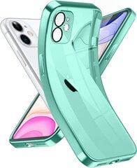 Soundberry transparent silicone  Apple iPhone 11 green цена и информация | Чехлы для телефонов | kaup24.ee