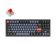 Keychron V3 80% Mehaaniline klaviatuur (ANSI, Frosted Black, RGB, Hot-swap, US, Pro Red Switch) hind ja info | Klaviatuurid | kaup24.ee