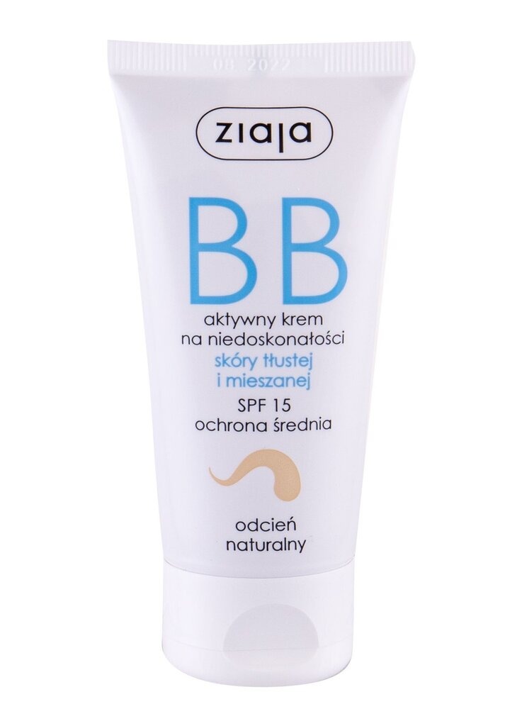 BB näokreem kombineeritud ja rasusele nahale Ziaja SPF15 50 ml hind ja info | Näokreemid | kaup24.ee