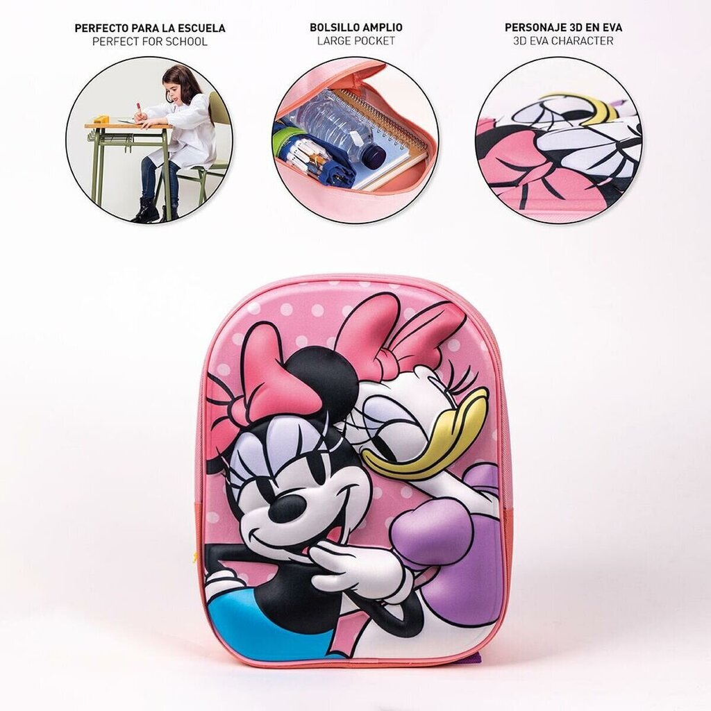 Kooliseljakott Minnie Mouse, roosa hind ja info | Koolikotid, sussikotid | kaup24.ee