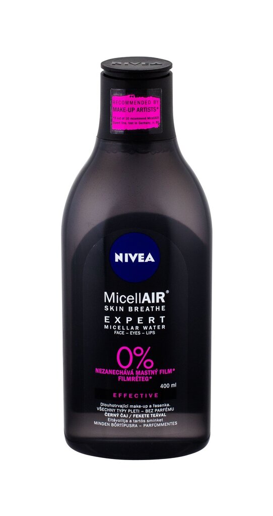 Mitsellaarvesi veekindla meigi eemaldamiseks Nivea Expert MicellAIR 400 ml hind ja info | Näopuhastusvahendid | kaup24.ee