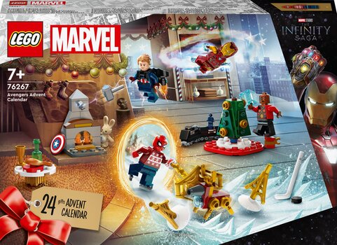 76267 LEGO® Marvel Адвент-календарь Мстителей цена и информация | Конструкторы и кубики | kaup24.ee