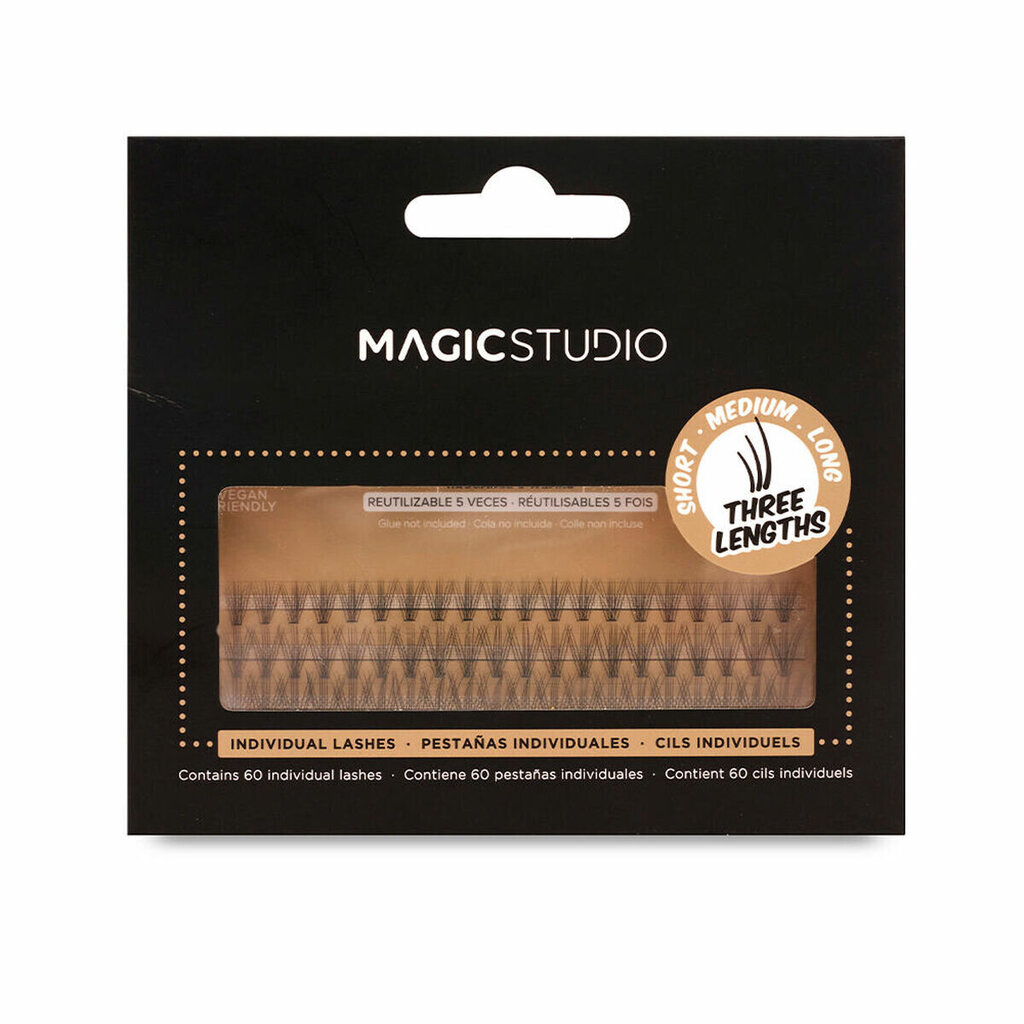 Kunstripsmete komplekt Magic Studio Mink Individuaalne 60 tk цена и информация | Kunstripsmed, ripsmekoolutajad | kaup24.ee