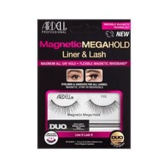 Kunstripsmete komplekt Ardell Magnetic Megahold Liner & Lash Nº 110 цена и информация | Накладные ресницы, керлеры | kaup24.ee