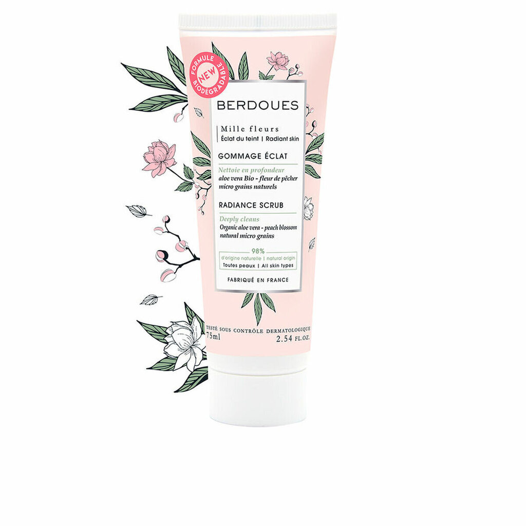 Näokoorija Berdoues Mille Fleurs (75 ml) цена и информация | Näopuhastusvahendid | kaup24.ee