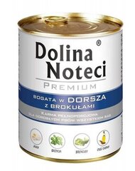 Dolina Noteci Premium Треска для собак с брокколи 800г цена и информация | Консервы для собак | kaup24.ee