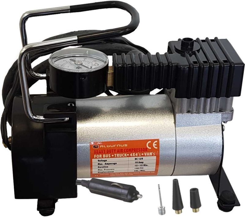 12V auto õhukompressor - pump Alburnus AC581 цена и информация | Turvasüsteemid ja 12V seadmed | kaup24.ee