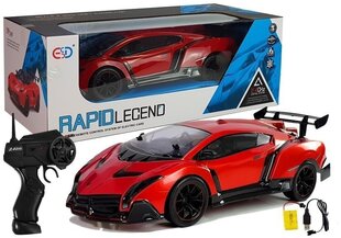 Спортивный автомобиль с дистанционным управлением RapidLegend, красный цена и информация | Игрушки для мальчиков | kaup24.ee